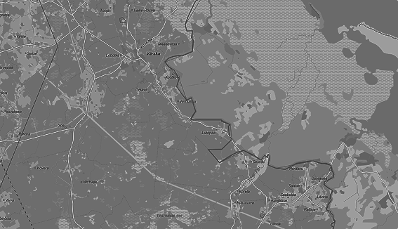 Map with acoustic sensors listening for a drone